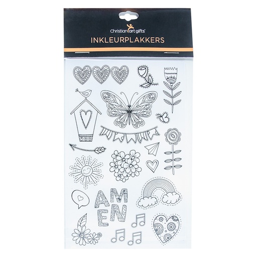 Colouring Bible Journaling Stickers Afrikaans (6 sheets) (STC006)