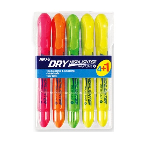 Amos Dry Highlighter Twist-Up (pouch 4+1)