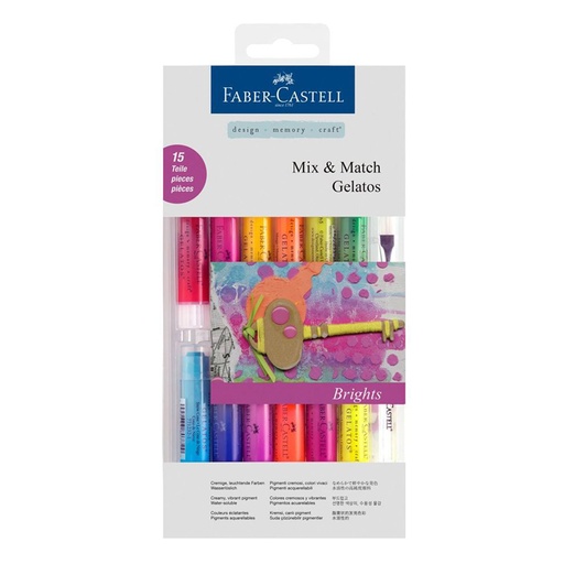 Faber-Castell Mix & Match Gelatos Brights (15 piece)