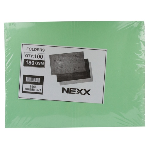 Nexx Folders Scored and Punched (pastel green) (single)